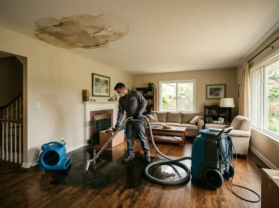 attic-pipe-burst-ceiling-drip-008 — frequently asked questions, Water Damage Restoration & Carpet Care in Rosemount, MN